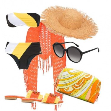 Outfit Pareo arancione