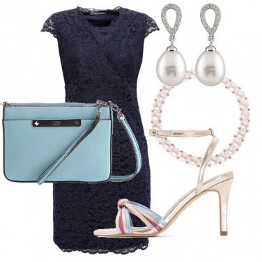 Outfit Pizzo e perle