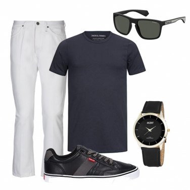 Outfit Camiseta Negro Hombre: 10 Outfit Hombre | Bantoa