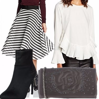 Outfit Grigio, nero e bianco!