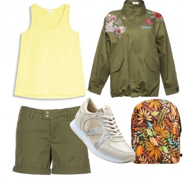 Outfit Zaino colori caldi