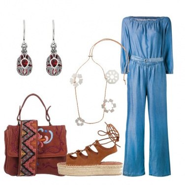 Outfit Jumpsuit in denim Michael Kors
