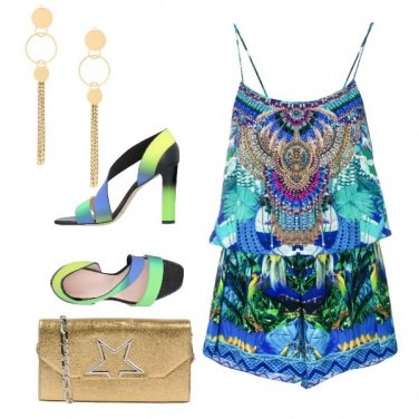 Outfit Playsuit in seta