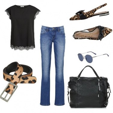Outfit Urban, maculato chic in città