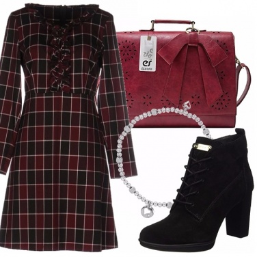 Outfit Abito tartan