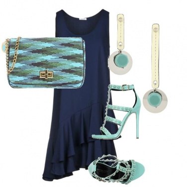 Outfit Blu e turchese