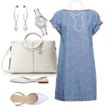 Outfit Chic in jeans