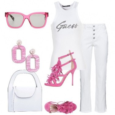 Outfit White and pink