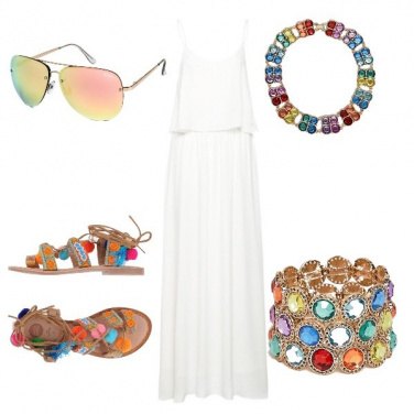 Outfit Bianco a colori