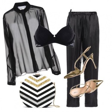Outfit Trasparenze e geometrie