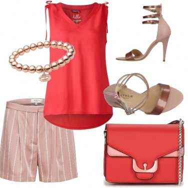 Outfit Bermuda e tacco