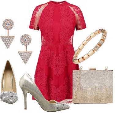 Outfit Curvy in rosso