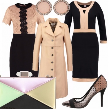 Outfit Due abiti ed un cappotto griffato.