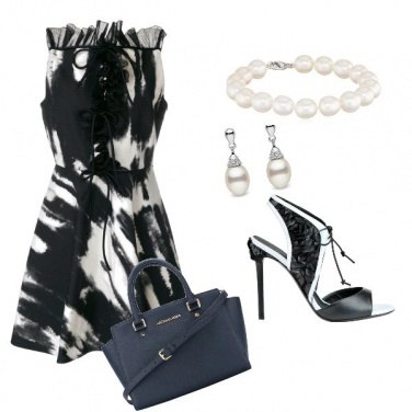 Outfit Riflessi di bianco e nero