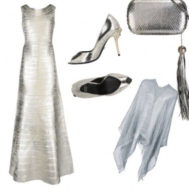 Outfit Silver-grey wedding
