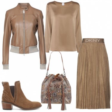 gonna marrone abbinamenti