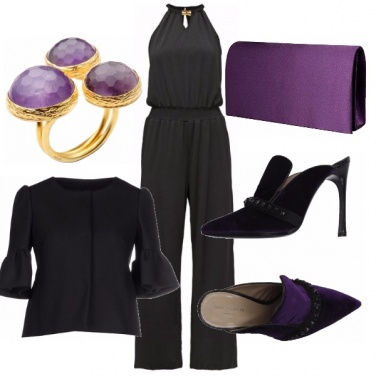 Outfit Glam in purple