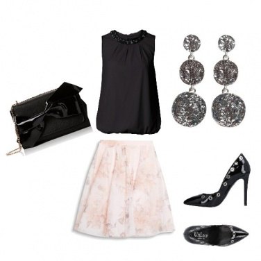 Outfit Nero e cipria con classe