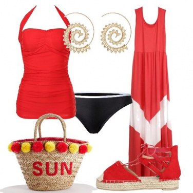Outfit Rosso Sun