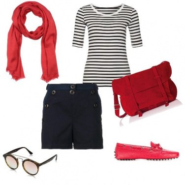 Outfit Red & blue