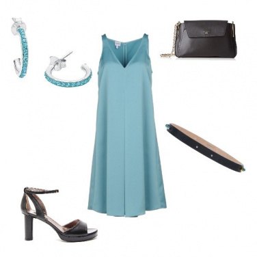 Outfit Armani turchese