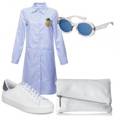 Outfit Pochette e sneakers