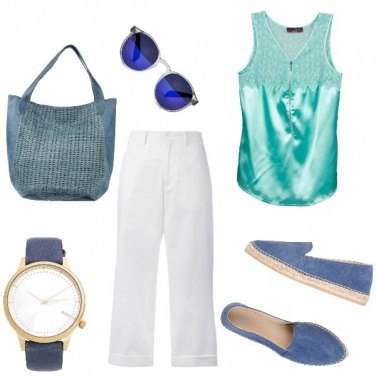 Outfit Competizione, turchese con tinte azzurre