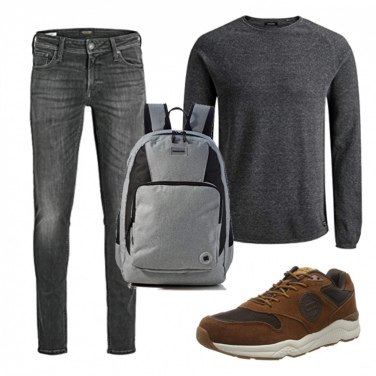 Mochila hombre gris Dc Shoes | Bantoa