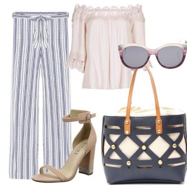 Outfit Pantalone pijama-style