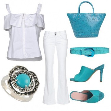 Outfit Turquoise, mon amour