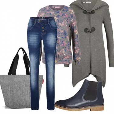 Outfit Sudaderas Gris Con diseños Mujer: 2 Outfit Mujer | Bantoa