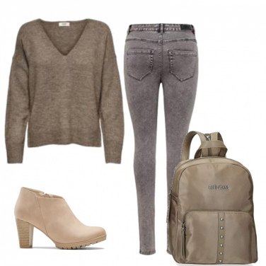 Outfit Vaqueros Gris Mujer: 14 Outfit Mujer | Bantoa