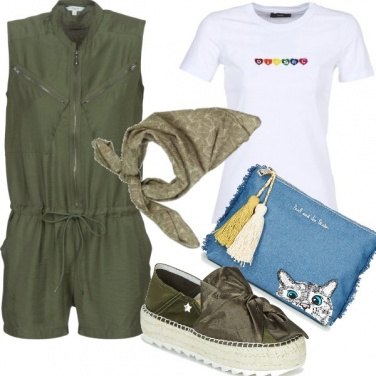 Outfit Playsuit in street style