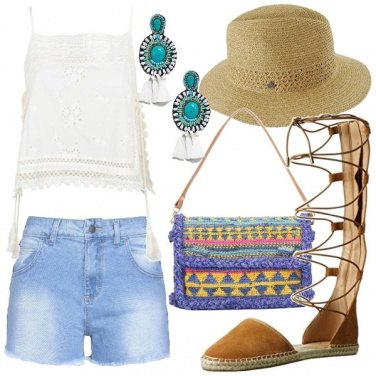 Outfit Le espadrillas gladiatori