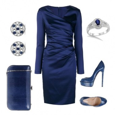 Outfit Blu elegante
