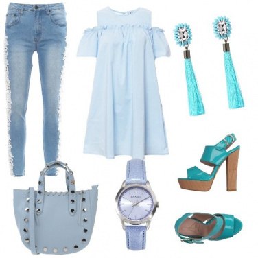 Outfit In turchese....