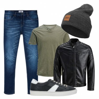 Outfit Sneakers Negro Un solo color Hombre: 2 Outfit Hombre | Bantoa
