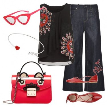 Outfit La borsetta rossa