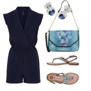 Outfit Tocco turchese in ufficio