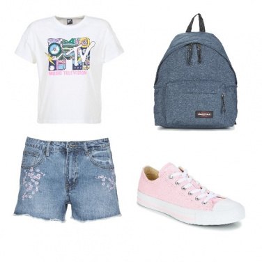 Outfit Short e converse