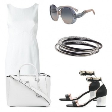 Outfit Il tubino bianco