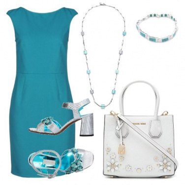 Outfit Il tubino turchese