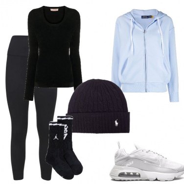 Calzini da donna in nero con stampe in nylon Nike | Bantoa
