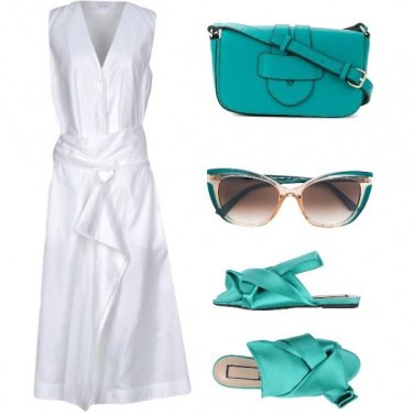 Outfit Un tocco di turchese