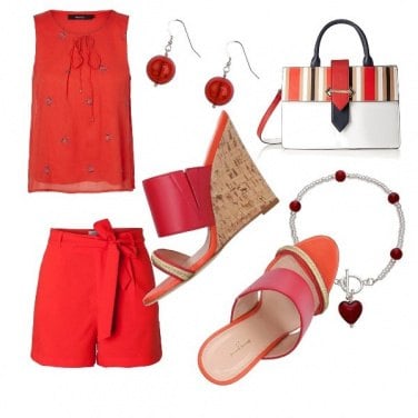 Outfit Rosso in città