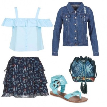 Outfit Azzuro nel cuore