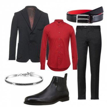 camicia rossa uomo abbinamento