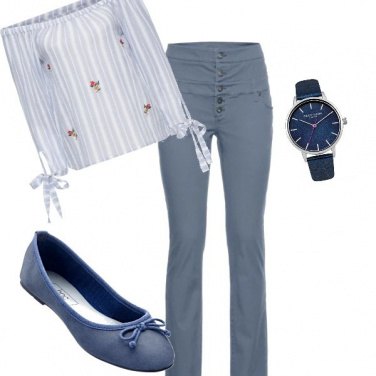 Outfit Toni pastello .