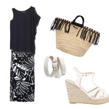 Outfit La gonna si trasforma in abito