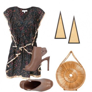 Outfit Abito corto di seta